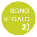 Botón circular que indica Bono Regalo 2